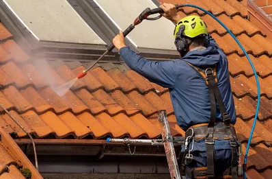 Démoussage et hydrofuge de toiture à Saint-M'Hervé